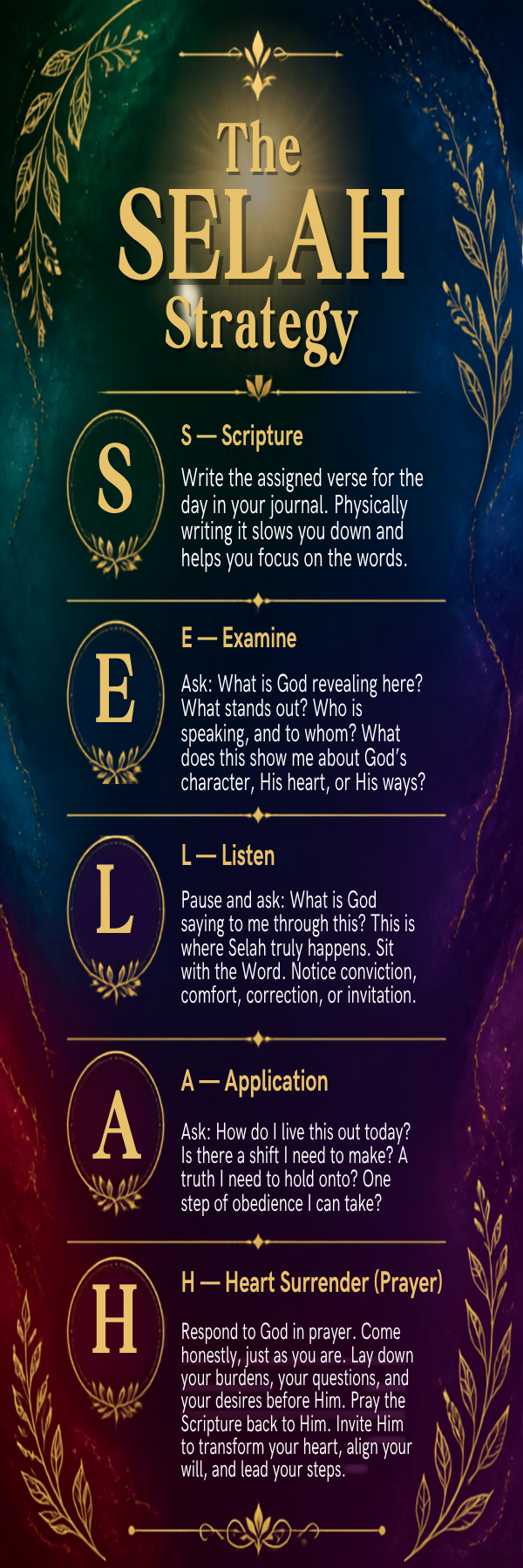 The S.E.L.A.H. Strategy Bookmark